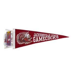 VINTAGE 90's JACKSONVILLE STATE UNIVERSITY GAMECOCKS FELT PENNANT 28"